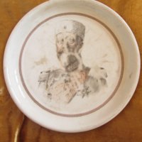Царство България-стара порцеланова чиния портрет Фердинанд, снимка 1 - Антикварни и старинни предмети - 35681959