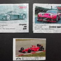Картинки от дъвки Turbo car и Formula 1 - 3 бр., снимка 1 - Колекции - 34688355