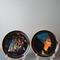 Сувенирни чинийки 2 броя с изображения от древен Египет, снимка 5 - Декорация за дома - 41816295