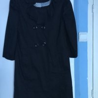Черен шлифер с ръкав 7/8 , снимка 4 - Палта, манта - 24871407