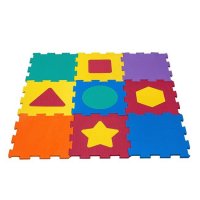 Детски подов пъзел Геометрични фигури 31,5x31,5 см (9 части), снимка 2 - Други - 39184037
