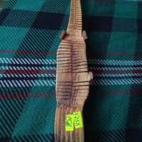 Дървен крокодил 4758 , снимка 8 - Антикварни и старинни предмети - 23981153