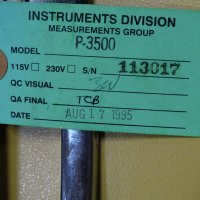 Instruments Division P-3500 индикатор на напрежение, снимка 11 - Други машини и части - 34241789
