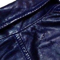 Намалено! G-star Essentials Limited Edition DK Blue Leather Jkt Кожено Яке Естествена Кожа, снимка 14 - Якета - 34630098