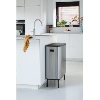 Двоен Кош за смет Brabantia ‎Bo Touch Hi 130649 2х30литра кош за отпадъци разделно събиране 2 отделе, снимка 2 - Други стоки за дома - 40707656