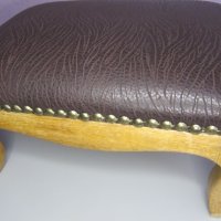 стар дървен стол за релакс-табуретка за подагра, снимка 9 - Антикварни и старинни предмети - 40649398