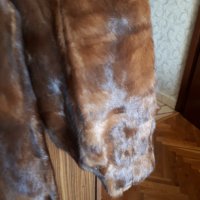 Дълго палто от норка/визон/ - кафяво, снимка 5 - Палта, манта - 34133953