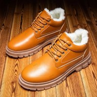 Мъжки зимни ежедневни обувки в стил Martin Boots ®, Британски стил, 2цвята - 023, снимка 4 - Ежедневни обувки - 39177255