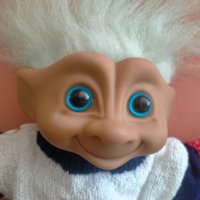 Колекционерски Играчка Кукла Трол Troll ACE Novelty 1992 30 см + коса, снимка 1 - Колекции - 42496458