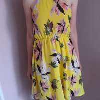 Лятна жълта рокля - къса с гол гръб ( плажна/ежедневна ), снимка 3 - Рокли - 41608474