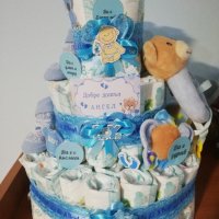 Торта от памперси Pampers premium care 2 , снимка 3 - Други - 35477224