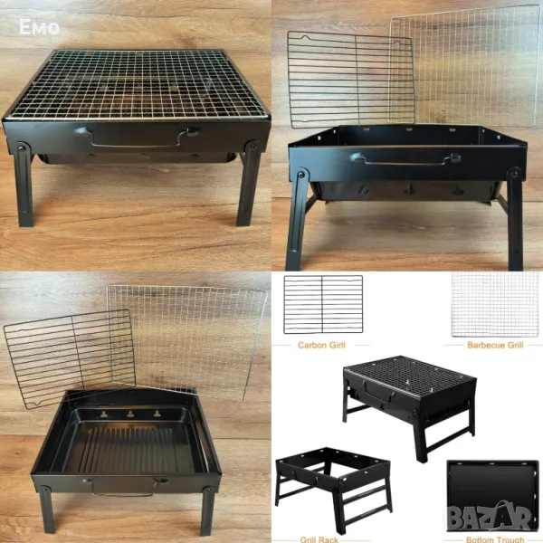 Преносимо барбекю грил на дървени въглища, снимка 1
