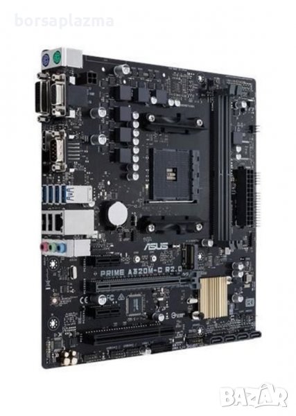 ASUS PRIME A320M-C R2.0 M-ATX, Socket AM4 AMD A320, 2x DDR4 up to 32 GB 1x PCIe (x16), 2x PCIe (x1),, снимка 1