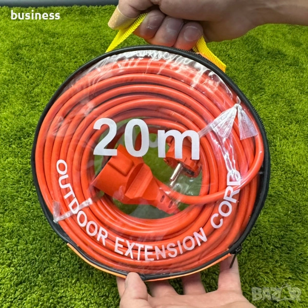 Удължителен кабел с букса и щепсел 10м,20м,30м,40м,50м, снимка 1