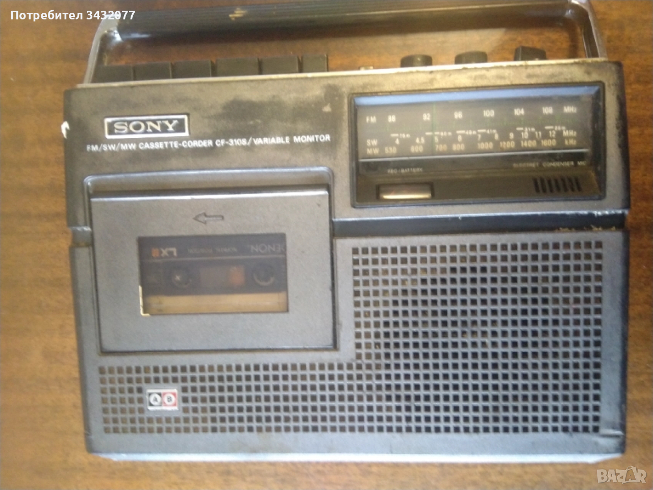 Касетофон Сони, снимка 1
