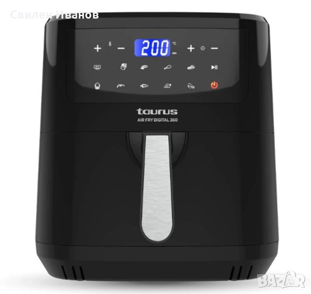 Фритюрник с горещ въздух Taurus Air Fry Digital 360 – 7.5L, 2150W, 360° двойна резистенция, 10 прогр, снимка 1
