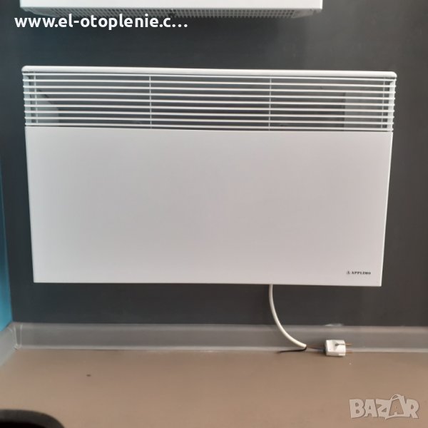 Енергоспестяващ френски конвектор Airelec 2000W със стойка за стена и дисплей www.El-otoplenie.com, снимка 1