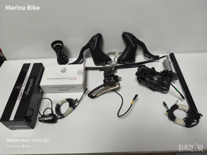 НОВ електронен шосеен монтаж Campagnolo Super Record EPS 2x12 Rim , снимка 1