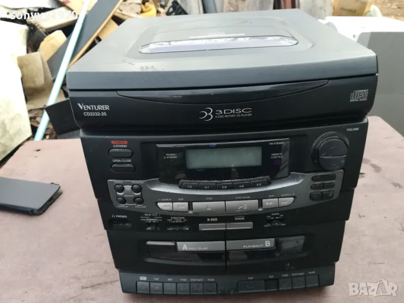 VENTURER CD2232-20 CD DECK RECEIVER-ВНОС SWISS 0203251922LNWC, снимка 1