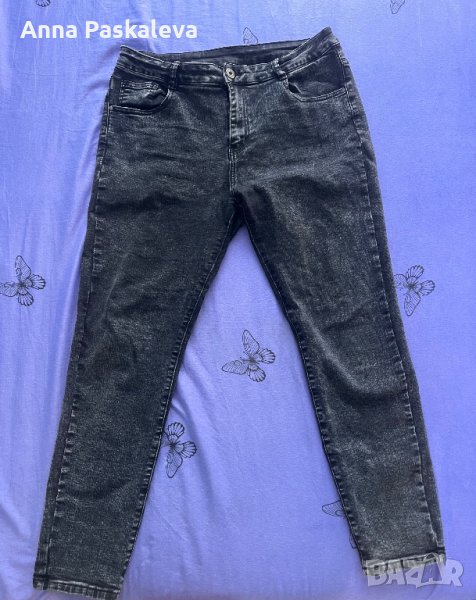 Нови черни сиви дънки, снимка 1