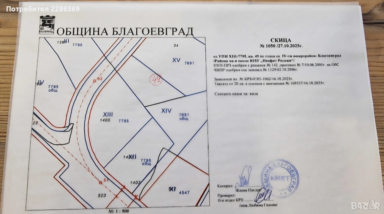 Парцел с УПИ за продажба от собственик, до ЮЗУ за инвестиция и строеж. , снимка 1