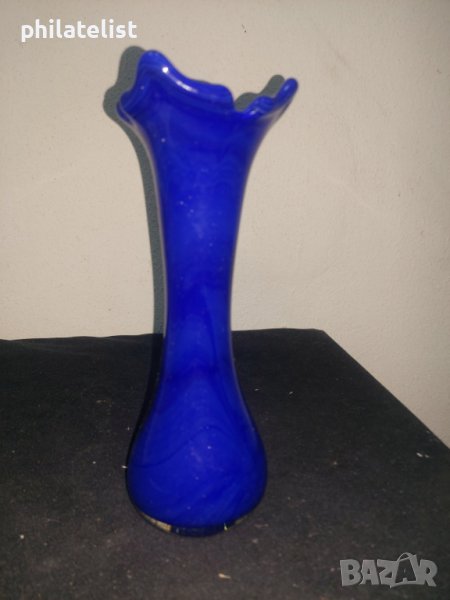 Ваза - Синьо стъкло №3 !, снимка 1