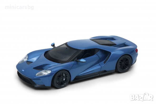 1:24 Метални колички: 2017 Ford GT Welly, снимка 1