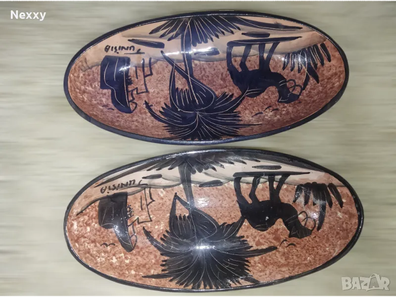 2 броя чинии от Тунис за декорация, снимка 1