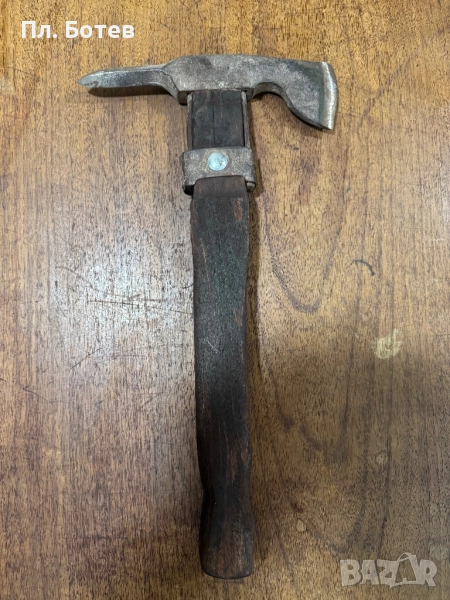 Стар шанцов инструмент, брадва, снимка 1