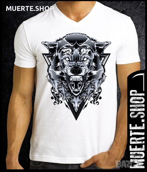 Тениска с щампа WOLF FIERCE, снимка 1