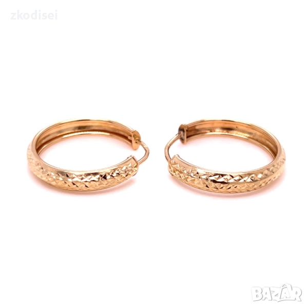 Златни обеци 2,11гр. 14кр. проба:585 модел:34350-1, снимка 1