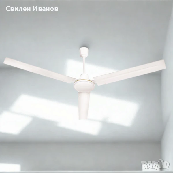 Метален таванен вентилатор Muhler MCD-54056 – 142 см (56"), 60W, с регулатор на стена, снимка 1