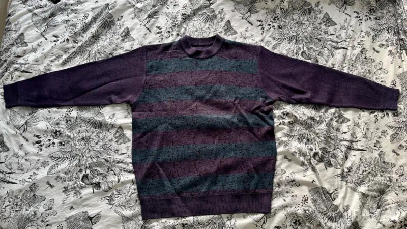 Елегантна мъжка блуза с десен (чисто нова), снимка 1