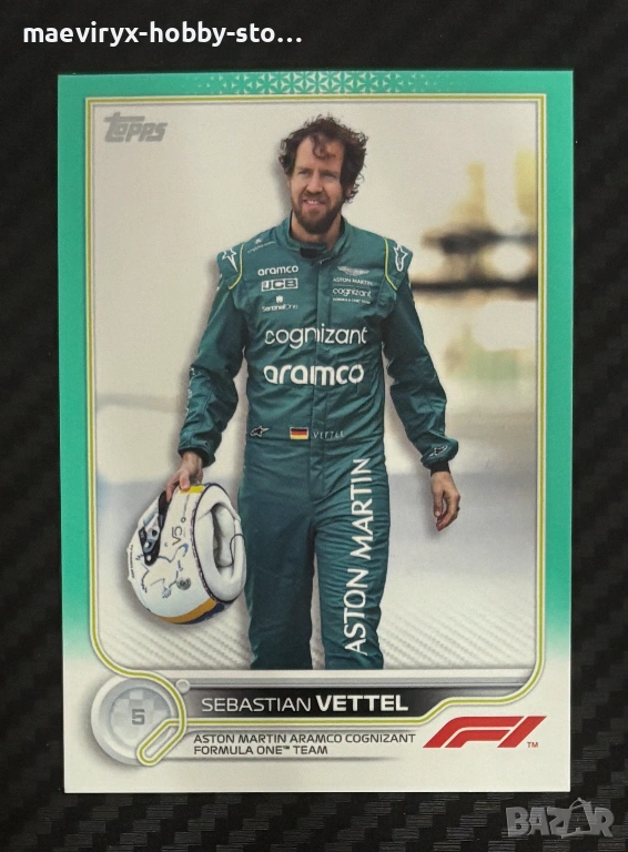 Topps Flagship Fromula 1 (2022) - #10 Sebastian Vettel 003/199, снимка 1