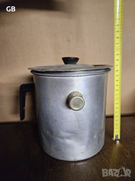 Стара алуминиева млековарка, снимка 1