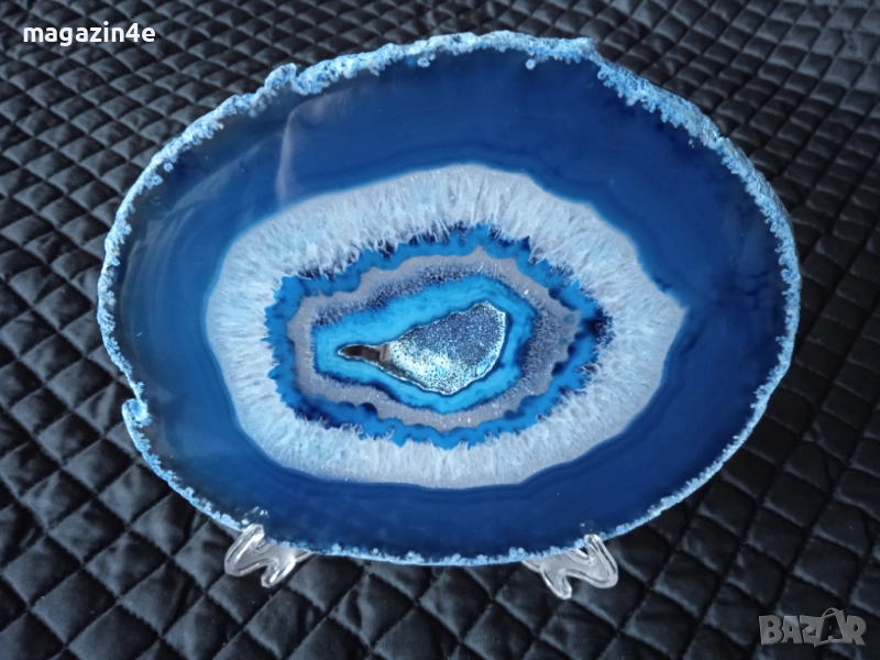 Голяма плочка от естествен ахат,скъпоценен камък за хармония и дълголетие,Родопи,Родопис,, снимка 1