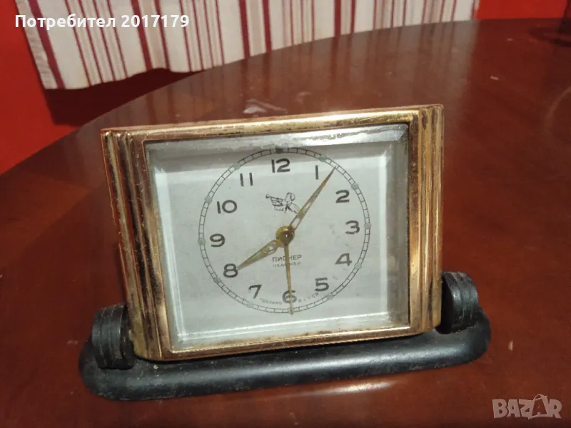 Стар будилник Пионер СССР настолен часовник, снимка 1