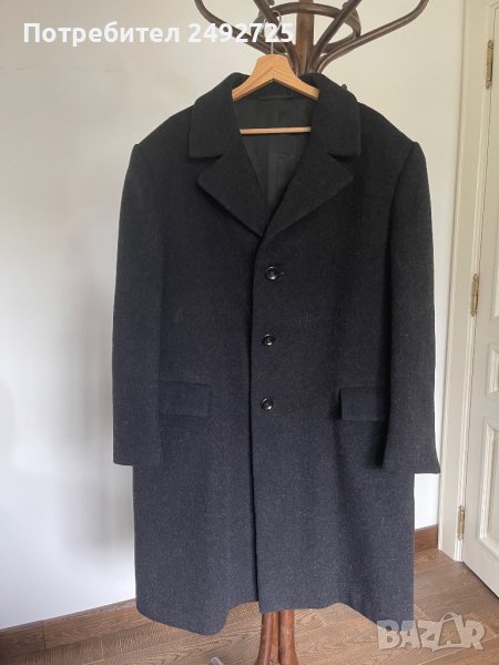 Палто мъжко черно, като ново, ГО 132, снимка 1
