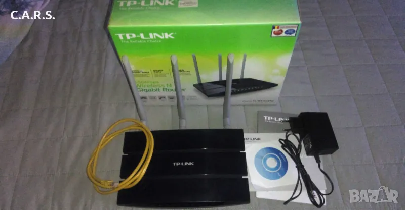 Гигабитов Рутер TP-Link TL-WR1043ND V2 с USB порт, снимка 1