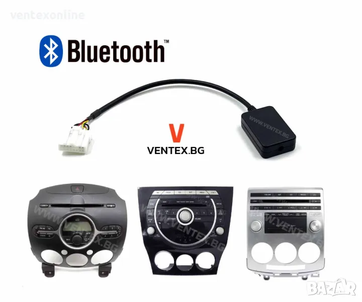 Bluetooth адаптер за Mazda 2, 3, 4, 5, 6 - WEFA без микрофон, снимка 1