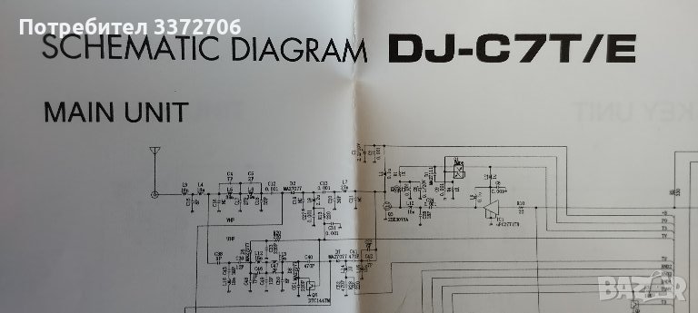 Радиостанция Alinco DJ-C7-подробна схема на елементите, снимка 1