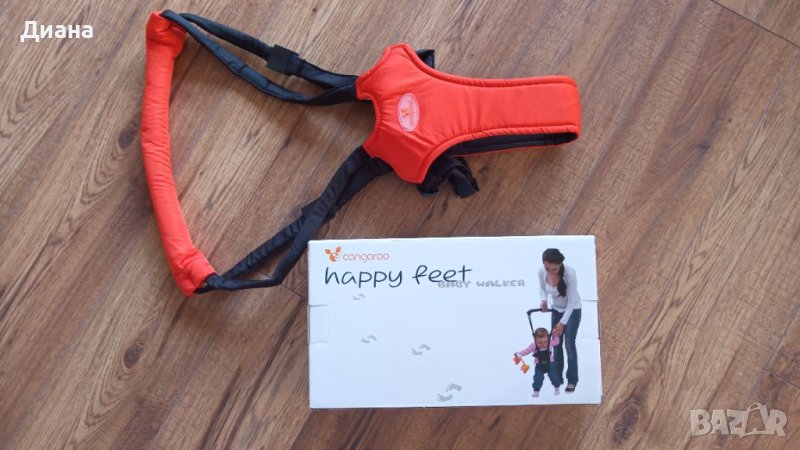 Колан за прохождане на бебе Cangaroo Happy Feet - нов, снимка 1
