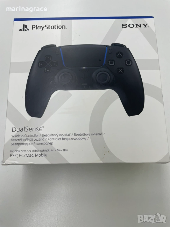 Контролер DualSense PS5 Black, нов, 24м гаранция, снимка 1