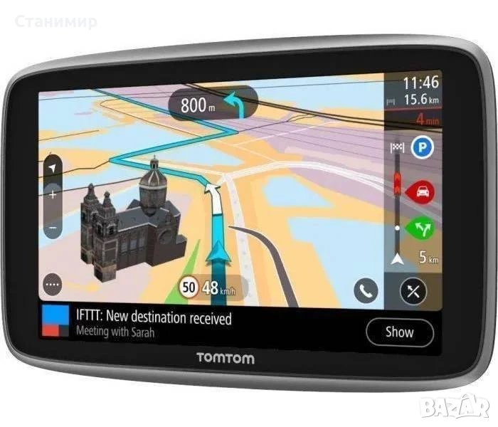 Премиум навигация за кола TomTom Go Premium 6" с доживотни карти, трафик и камери, снимка 1