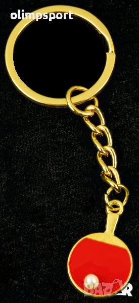 tibhar сувенир ключодържател златно/червен златно/черно, снимка 1