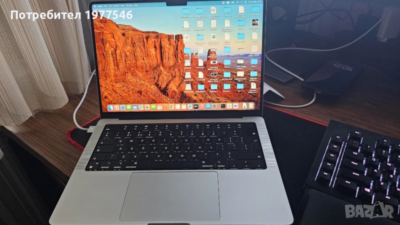 MacBook Pro 14" (A2442, 2021) – M1 Max, 64 GB RAM, 1 TB SSD, снимка 1