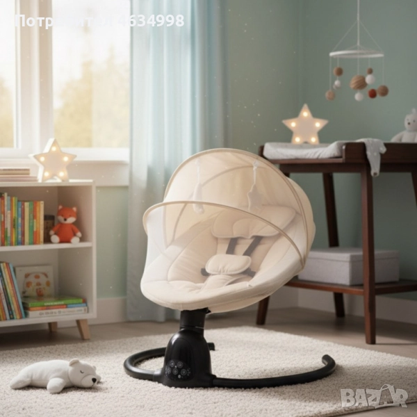 Интелигентен бебешки шезлонг с Bluetooth, снимка 1