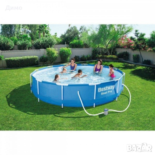 Промоция!Басейн 305м/0.76м Bestway 2год.гаранция с филтрация, снимка 1