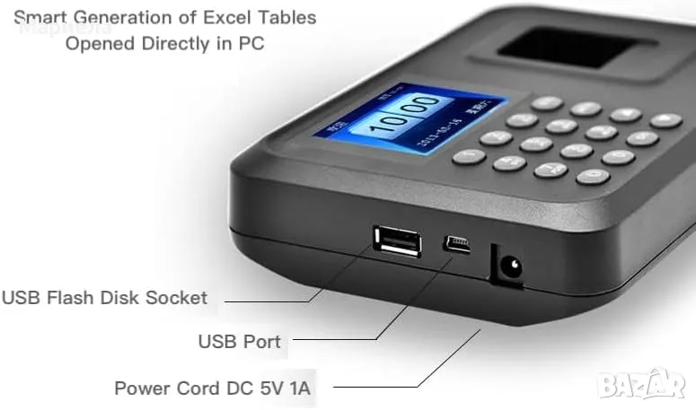 Биометричен часовник с пръстов отпечатък Часовник /Интелигентна машина за присъствие, снимка 1