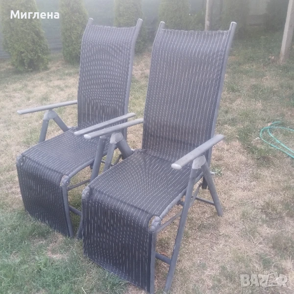Сгъваем алуминиев стол шезлонг, снимка 1